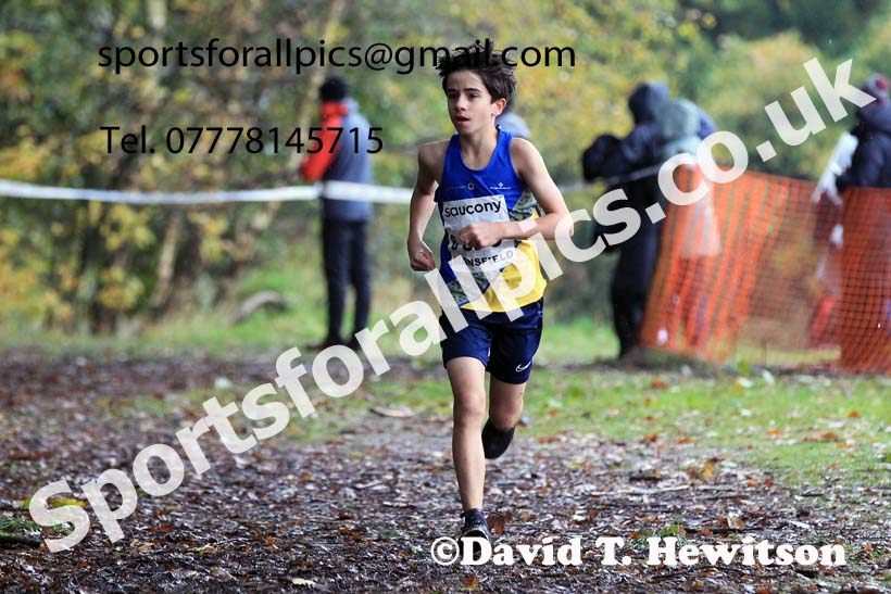Boys Under-13s 2023 National Cross Country Relays, Berry Hill Park, Mansfield.  Photo: David T. Hewitson/Sports for All Pics